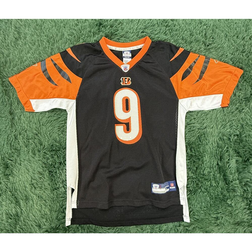 Youth Carson Palmer Cincinnati Bengals NFL Equipment Large Jersey Black Orange